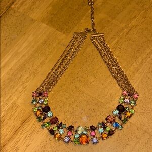 Multicolor Gemstone Statement Necklace